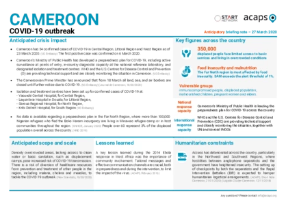 Cameroon: COVID-19 outbreak Cameroon: COVID-19 outbreak
