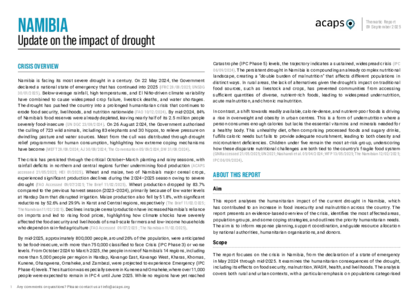 Namibia: update on the impact of drought Namibia: update on the impact of drought