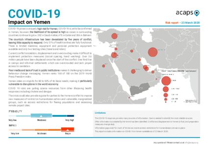 COVID-19: Impact on Yemen