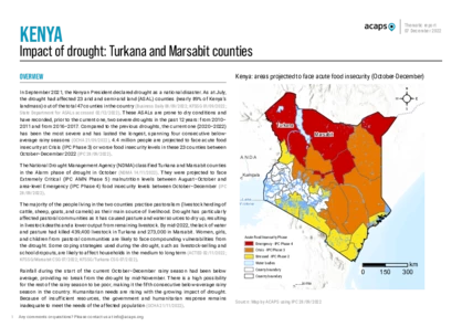 Kenya: impact of drought in Turkana and Marsabit counties Kenya: impact of drought in Turkana and Marsabit counties