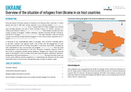 Ukraine: regional overview of Ukrainian refugees in host countries Ukraine: regional overview of Ukrainian refugees in host countries