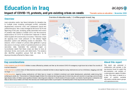 Iraq: Impact of COVID-19 on Education Iraq: Impact of COVID-19 on Education
