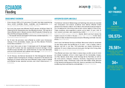 Ecuador: Flooding Ecuador: Flooding