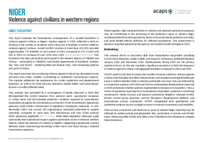 Niger: violence against civilians in western regions Niger: violence against civilians in western regions