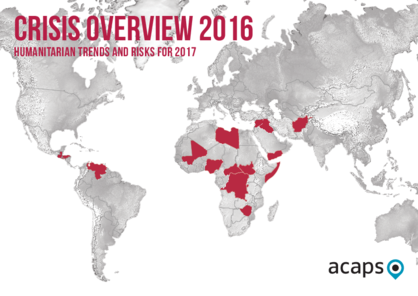 Crisis Overview 2016: humanitarian trends and risks for 2017